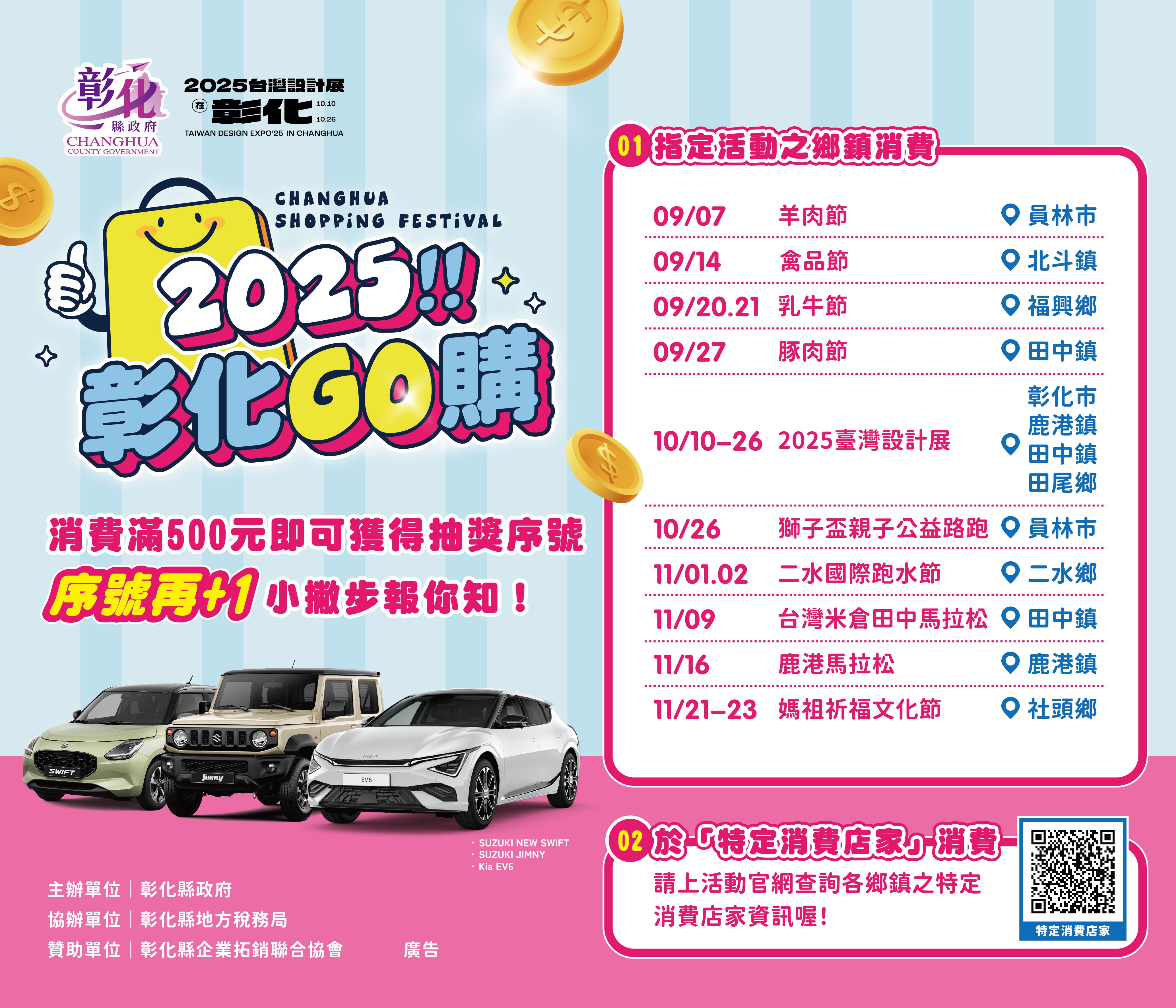 2025彰化GO購  幸運+1！抽獎序號拿更多